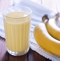 make banana milkshake