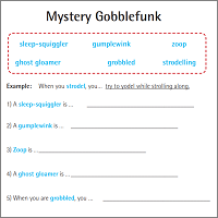 Mystery gobblefunk challenge