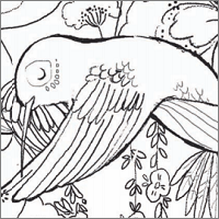 Magical Kingdom of Birds colouring in